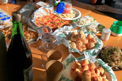 燻製キャンプ2013の食卓