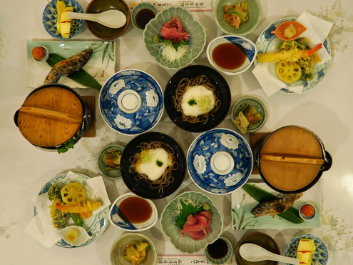 稲子湯旅館の夕食