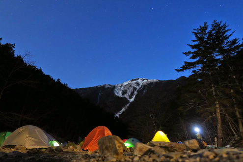 北沢駒仙小屋テント場