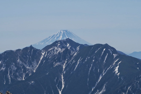 鳳凰三山と富士山