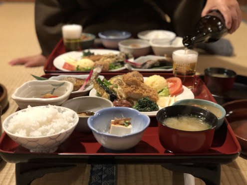 日光澤温泉の晩ごはん